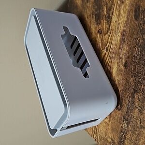 Qicent White Grey Cable Management Cord Storage Box